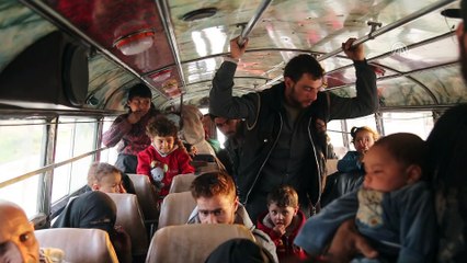 Doğu Guta'dan hareket eden 19. tahliye konvoyu Fırat Kalkanı bölgesine vardı - BAB