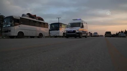 Doğu Guta'dan Hareket Eden 19. Tahliye Konvoyu Fırat Kalkanı Bölgesine Vardı (2) - Bab