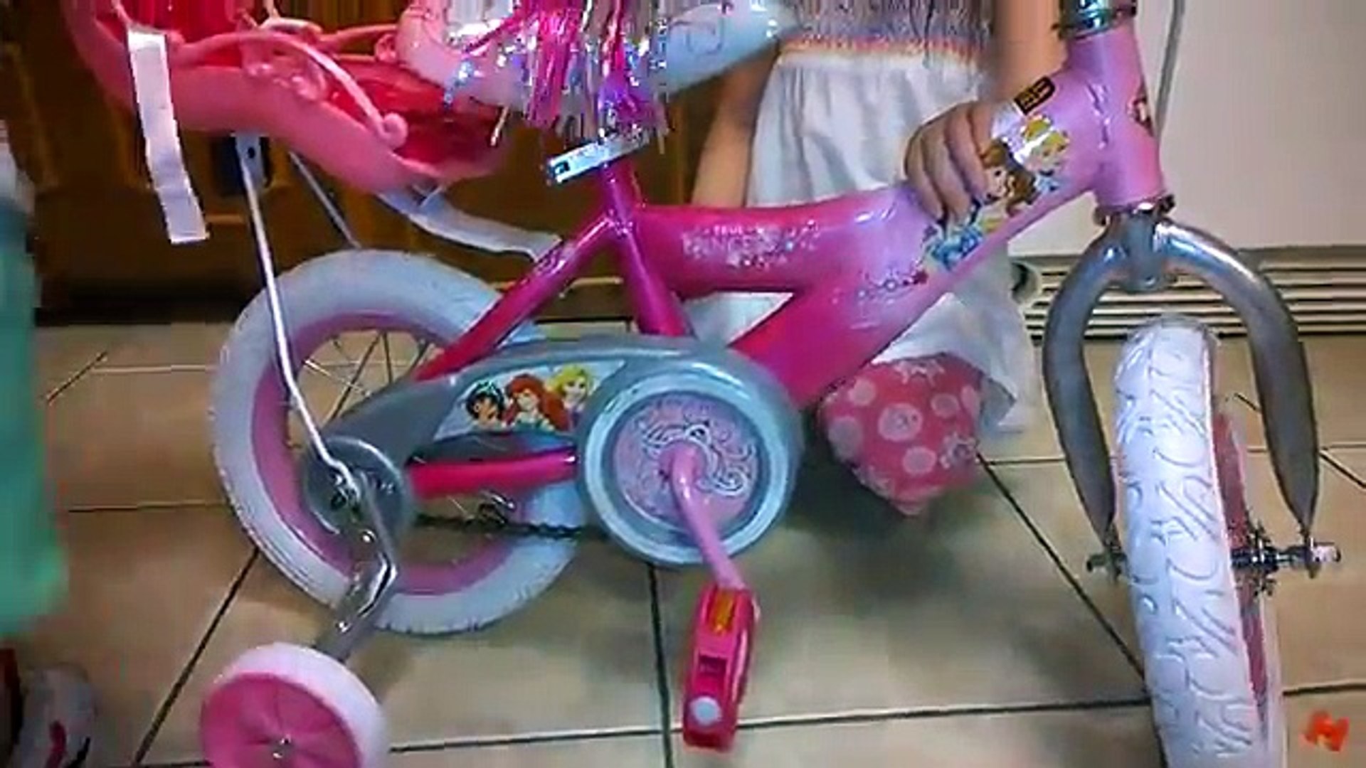 14 girl bike with doll carrier