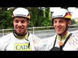 Behling and Becker C2 winners #ICFslalom 2017 Canoe World Cup Final La Seu