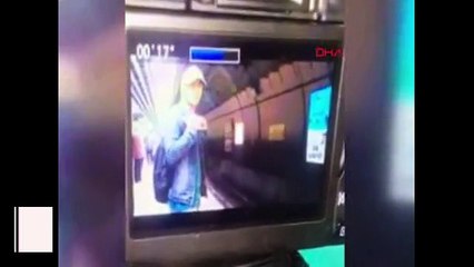 18 yaşındaki Baha�nın raylara atlarken görüntüsü ortaya çıktı