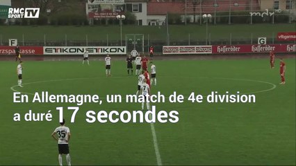 En Allemagne, un match a duré... 17 secondes à cause d'un orage