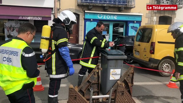 Concarneau. Une mystérieuse matière blanche mobilise les pompiers