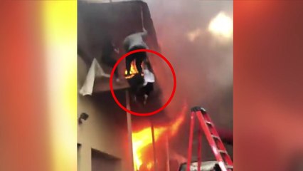 [영상] 화염 휩싸인 댄스학원...소녀들 긴급 탈출 / YTN