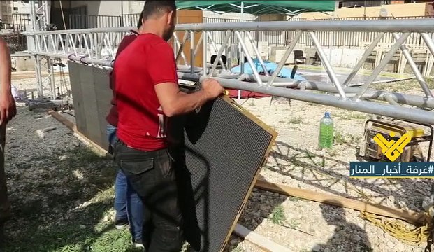 باحة عاشوراء ترتدي حلتها للقاء الامين العام لحزب الله السيد حسن نصرالله