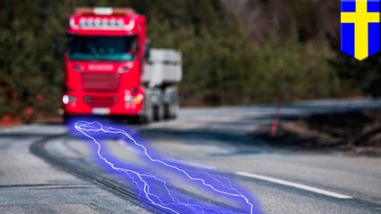 World's first electrified road for charging moving vehicles