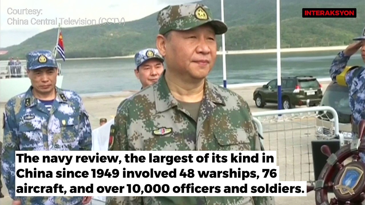 Xi Jinping presides over naval muscle flexing in the South China Sea