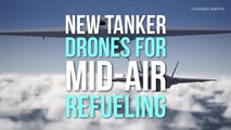 Tanker drones for mid-air refueling