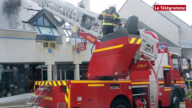 Quiberon (56). ​Reprise de l’incendie rue de Verdun