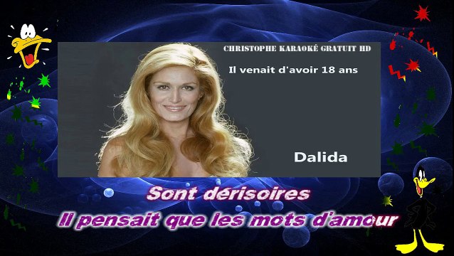 Dalida - Il venait d'avoir 18 ans KARAOKE / INSTRUMENTAL