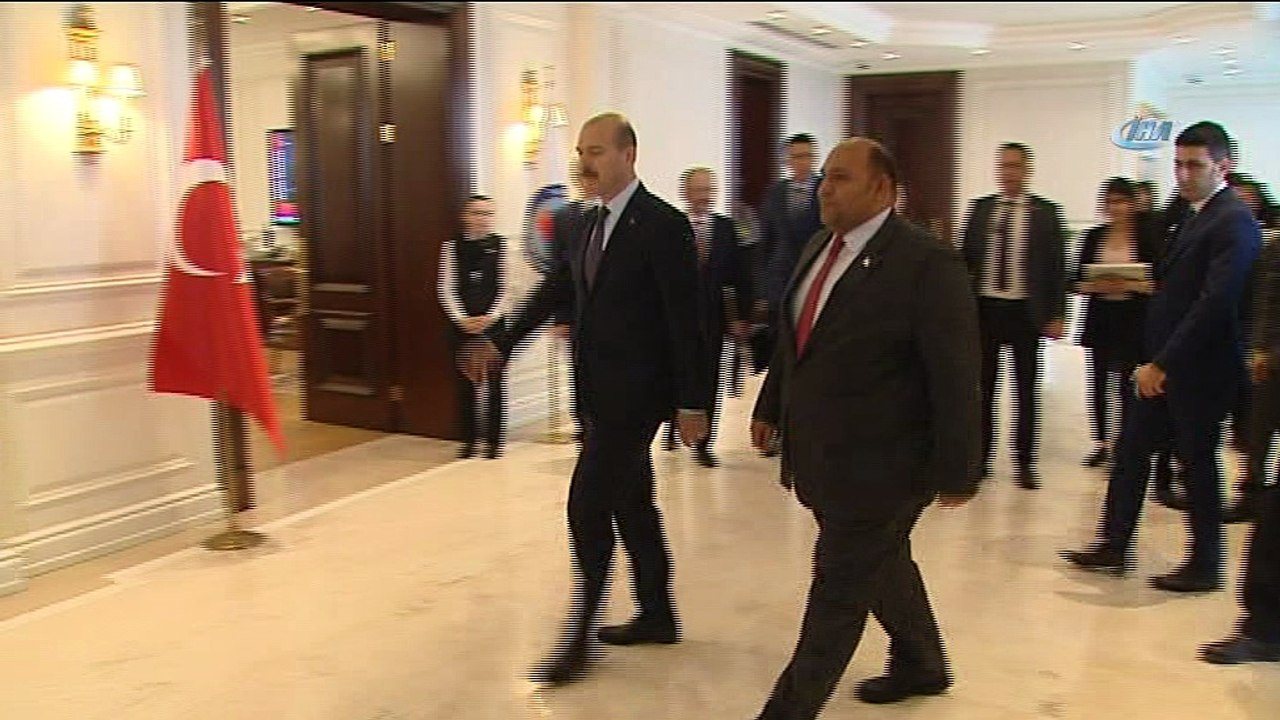 İçişleri Bakanı Soylu, KKTC Bayındırlık ve Ulaştırma Bakanı Atakan ile görüştü