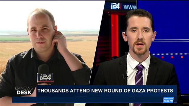 i24NEWS DESK | Thousands attend new round of Gaza protests | Friday, April 13th 2018
