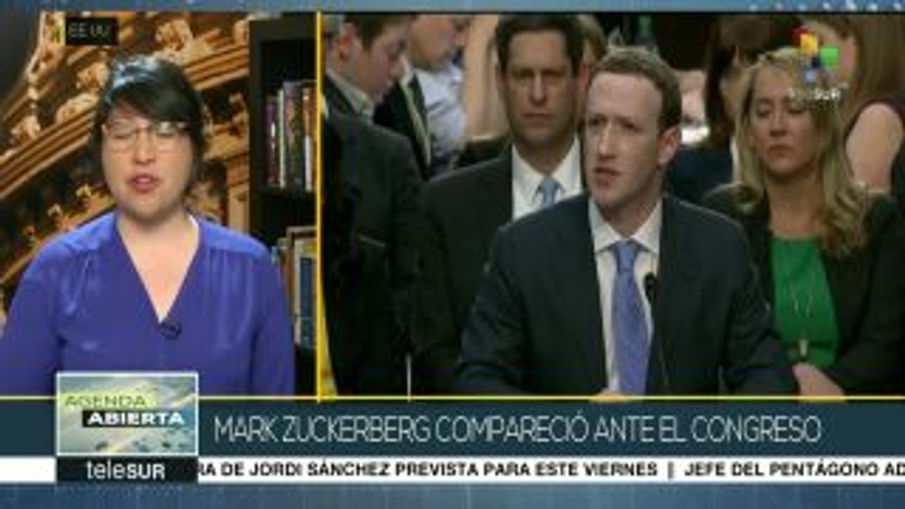 Mark Zuckerberg responde a cuestionamientos del Congreso de EEUU