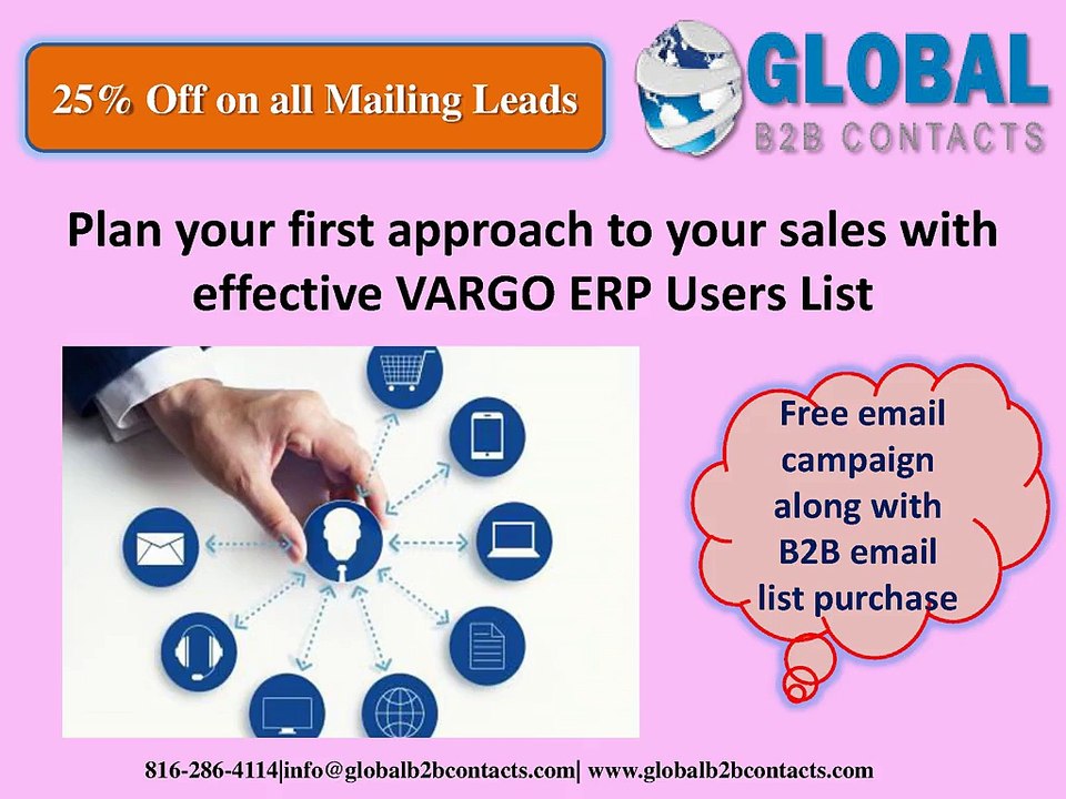Plan your first approach to your sales with effective VARGO ERP Users List