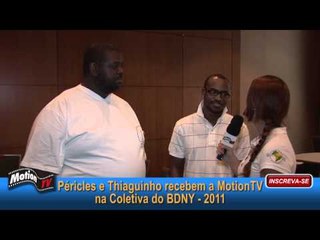 MotionTV Entrevista Pericles e Thiaguinho na Coletiva do Brazilian Day NY 2011 - Exaltasamba