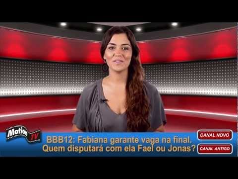 BBB12 Reta Final: Fabiana está na final! Ela pediu Peidão . Paredão: Fael ou Jonas?