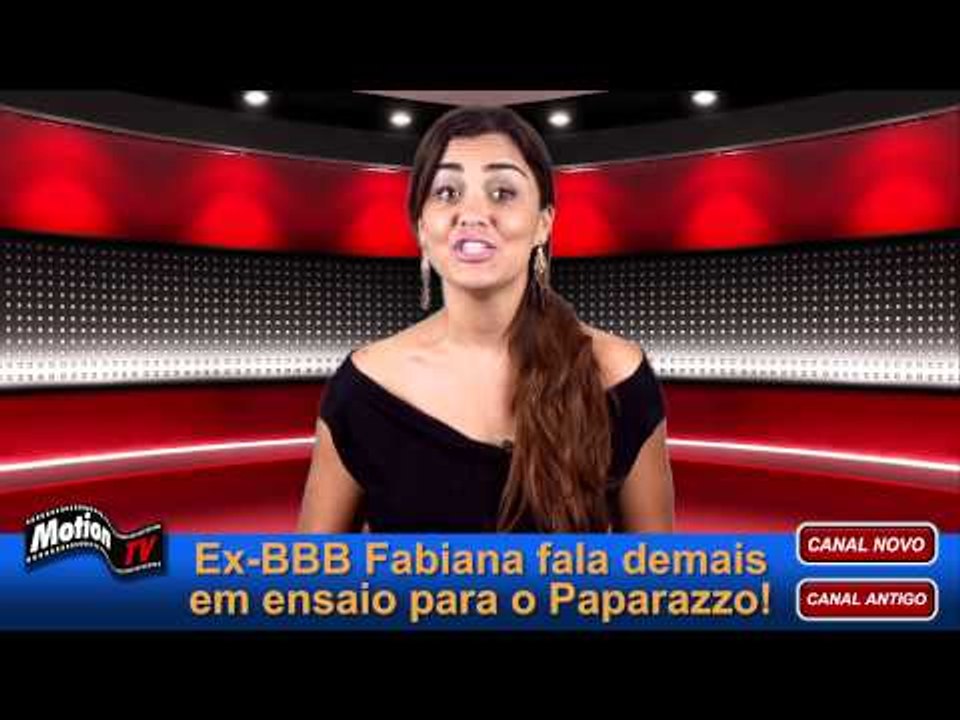 Ex-BBB Fabiana fala demais em ensaio para o Paparazzo!