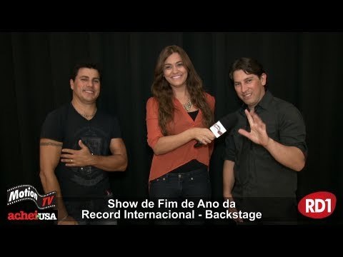 Eric e Matheus - Show de Fim de Ano Record Internacional - Brazil Celebration (entrevita)