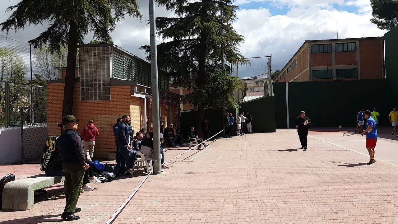 Frontenis honor San Cristobal vs Molareño set 1 de la 2ª partida
