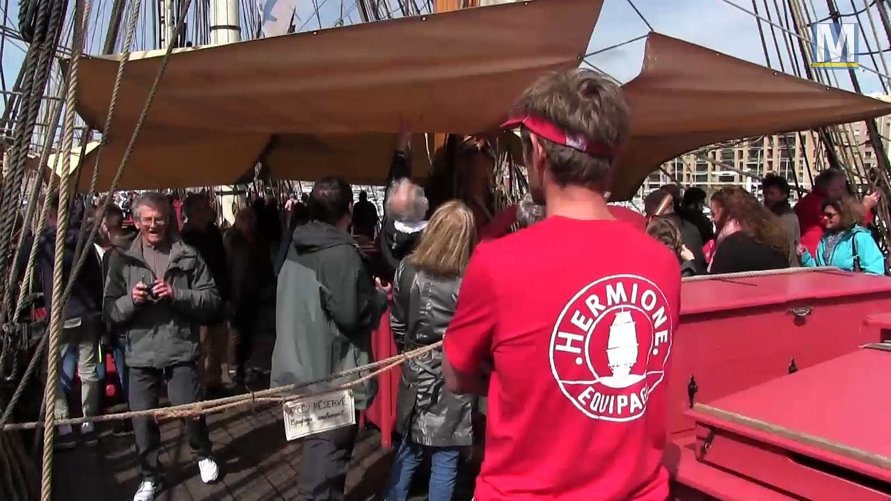 Visite guidée de l'Hermione en escale à Marseille