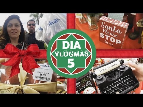 VlogMas Dia5: COMPARANDO preços de DECORAÇÃO + PRESENTES DE NATAL baratinhos na MARSHALLS | 2016