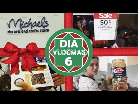 VlogMas Dia6: PREPARANDO ALMOÇO BARATINHO + DECORAÇÃO + PROMOÇÃO DE NATAL na MICHAELS | 2016