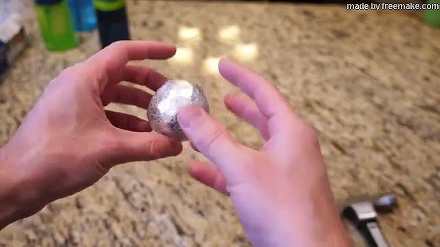 Mirror-Polished Japanese Foil Ball Challenge Crushed in a Hydraulic Press-What's Inside