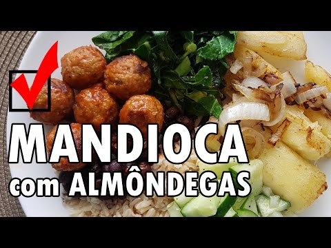 #VlogCOOKTem Ep9: COMO FAZER MANDIOCA/MACAXEIRA e ALMÔNDEGAS ao MOLHO DE TOMATE - WebTVBrasileira