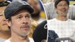 Brad Pitt attends Los Angeles Dodgers game against Moneyball team Oakland Athletics after new romance reports.