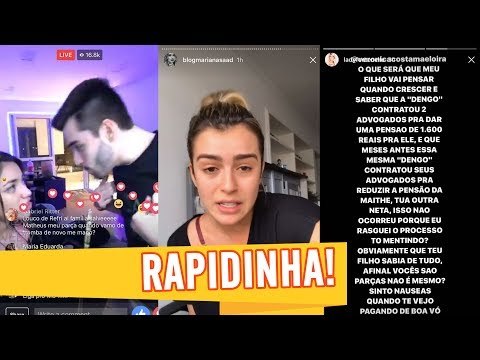 CLIMÃO LIVE entre DANI RUSSO e NAMORADO; MARI SAAD manda QUEM NÃO CONFIA sair de seu CANAL