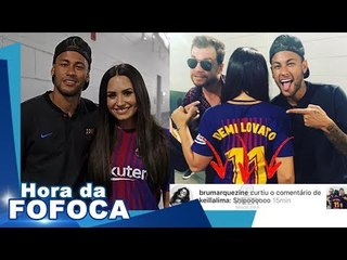NEYMAR posa com DEMI LOVATO e BRUNA MARQUEZINE "SHIPPA"; Vídeo: ANITTA e PABLLO VITTAR na BALADA