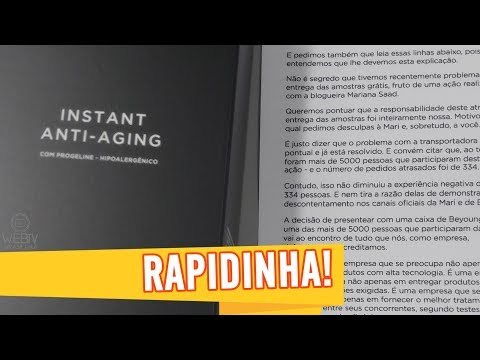 BEYONG ASSUME ter enviado AMOSTRAS GRÁTIS mas não explica COBRANÇA de FRETE ÚNICO p/ MALA DIRETA