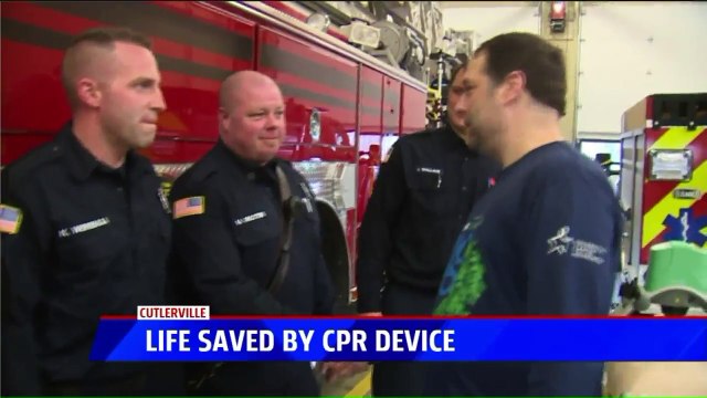 Man Meets Firefighters Who Saved His Life When He Went Into Cardiac Arrest