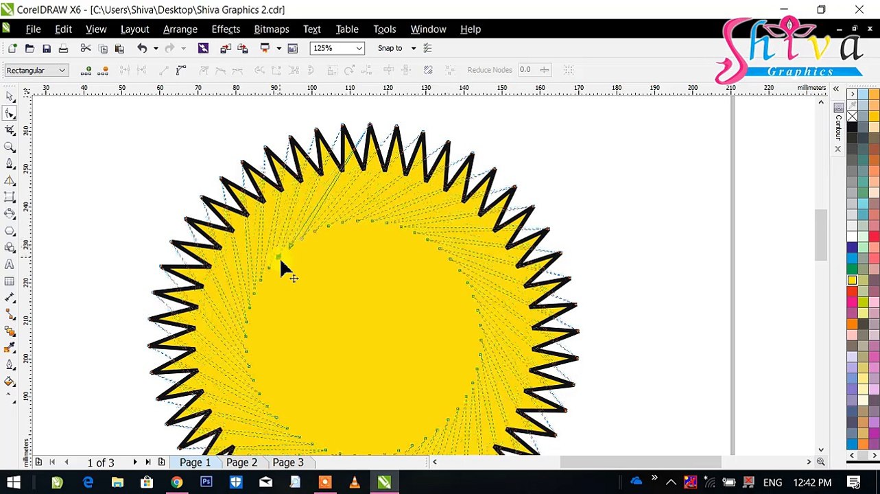 Corel Draw Tutorial In Hindi Part 4 -Tool Box 30 How to Use of Polygon Tool | पोलीगोंन टूल का प्रयोग कैसे करें