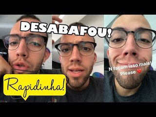 "EXISTE UM LIMITE", DESABAFA LUCAS RANGEL SOBRE FÃ QUE BATEU NA PORTA DE SEU APARTAMENTO