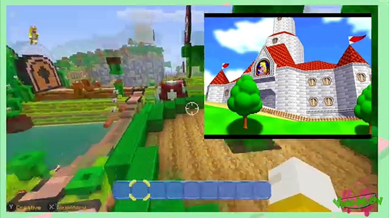 Fluttershy plays Minecraft Switch Edition