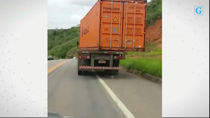 Flagrante de imprudência na BR 259, em Colatina