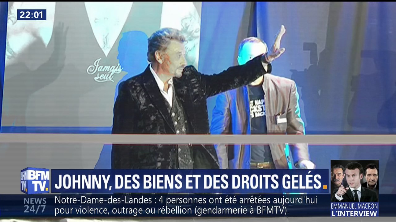 Johnny Hallyday, des biens et des droits gelés (1/2)