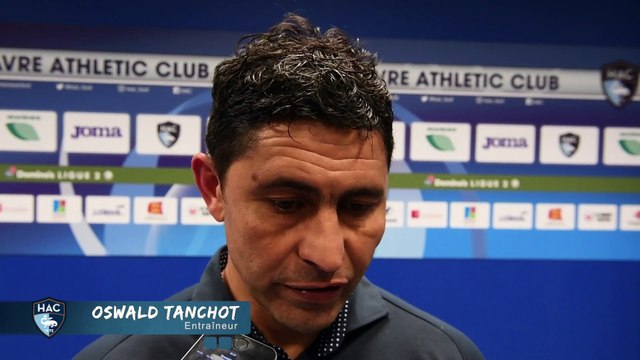 Après HAC - GFC Ajaccio, réaction d'Oswald Tanchot