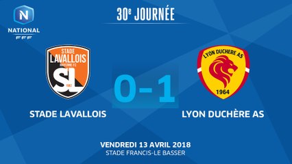 J30: Stade Lavallois MFC - Lyon Duchère AS (0-1), le résumé