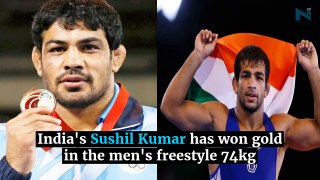 CWG 2018- Sushil Kumar Clinched Gold- His Third Consecutive CWG Gold Medals