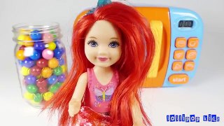 Learn Colors Just Like Home Microwave Rainbow Princess Barbie Dolls