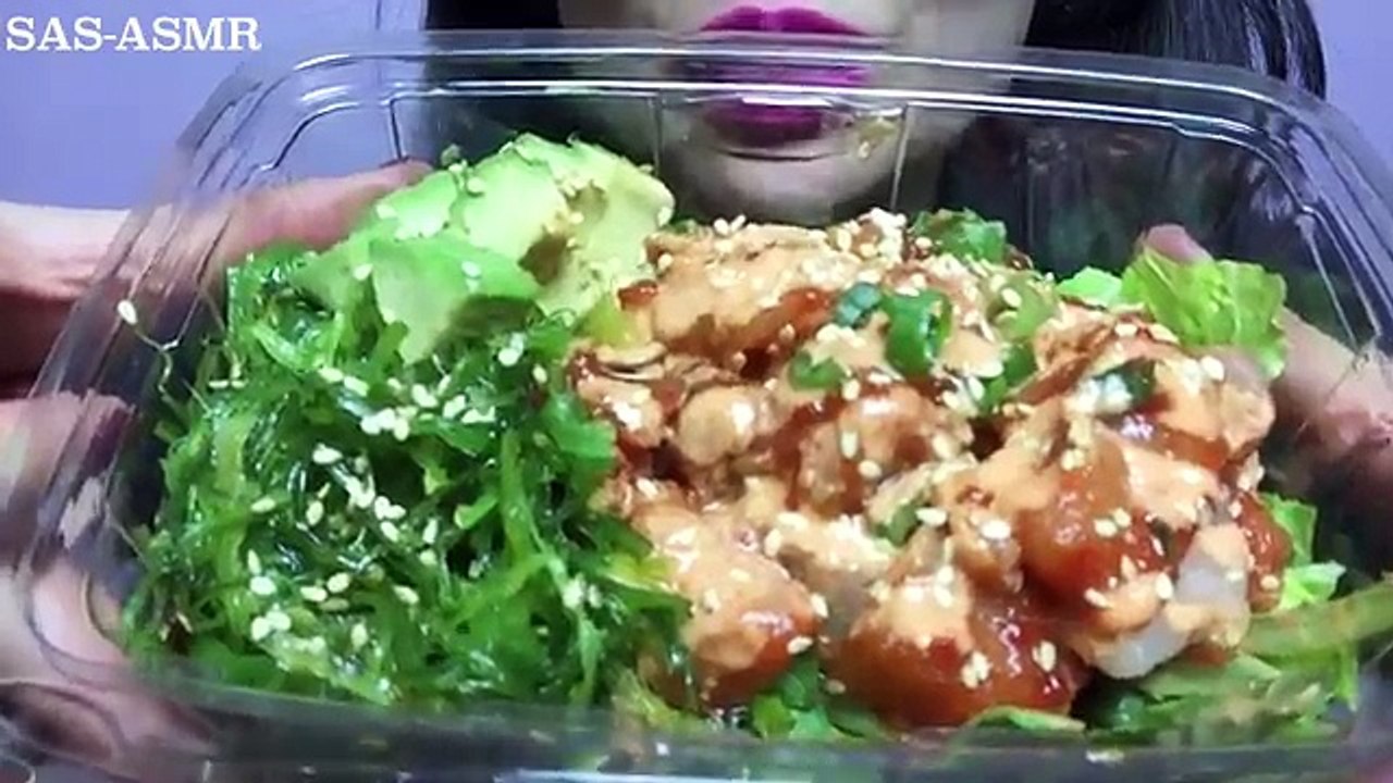ASMR TAKOYAKI + POKE BOWL (EATING SOUNDS) | SAS-ASMR