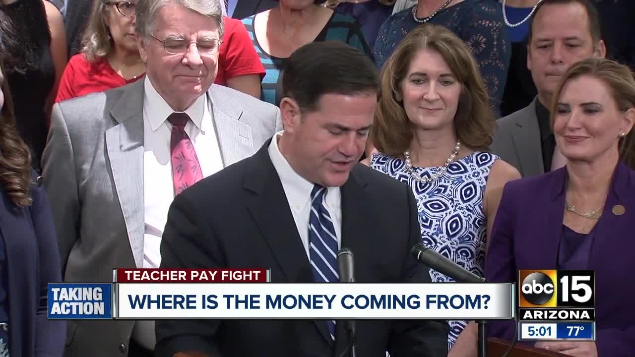 Questions raised over where money is coming from for Arizona teacher raises