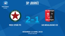 J30 : Red Star FC - US Boulogne (2-1), le résumé