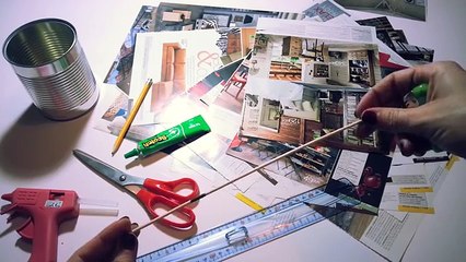 DIY Recyclage pot de fleur avec boite conserve et papier