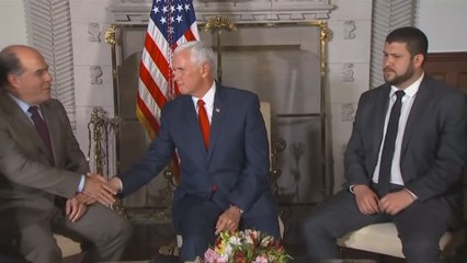 Vicepresidente Pence se reúne con la oposición venezolana