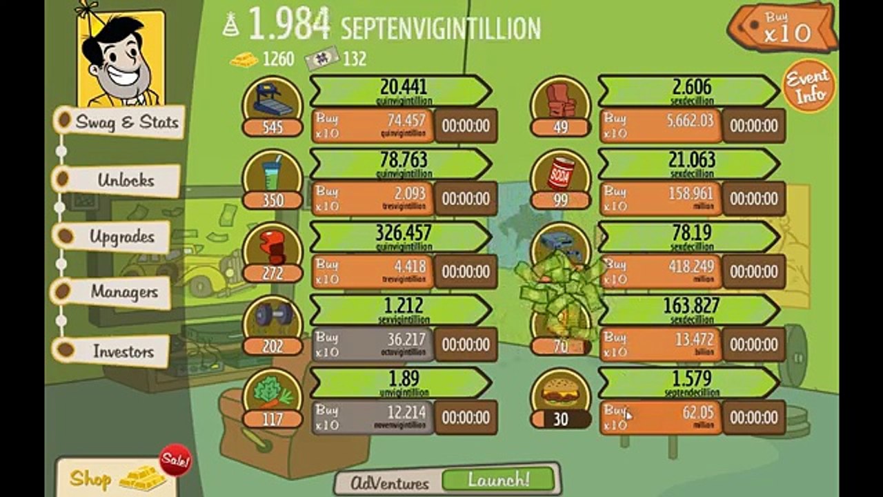 Adventure Capitalist Tips & Tricks - New You Resolutions Guide! (165/165)