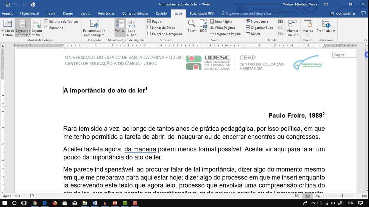 Como converter documentos PDF para DOC  (Word) no Word 2016