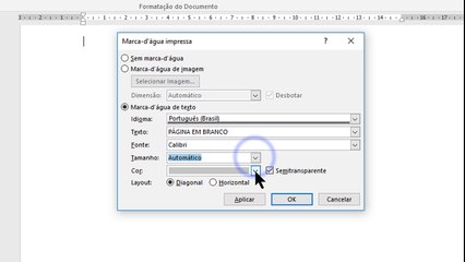 COMO INSERIR MARCA D'AGUA DE TEXTO NO WORD 2016